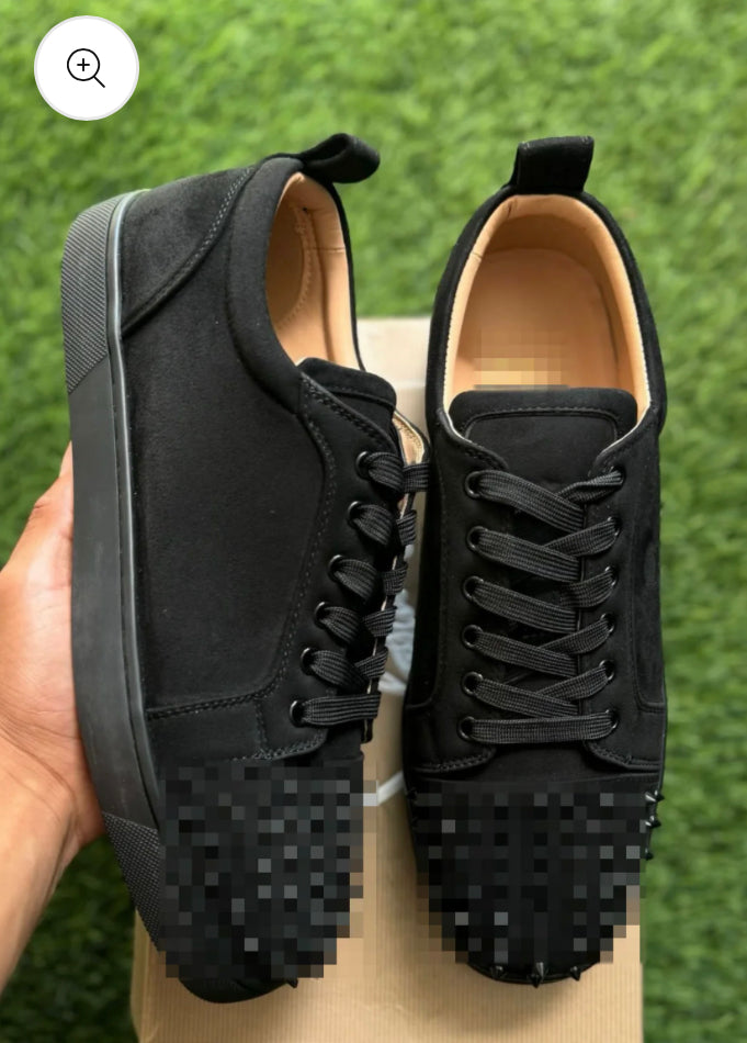 Black suede & spiky CL🔺