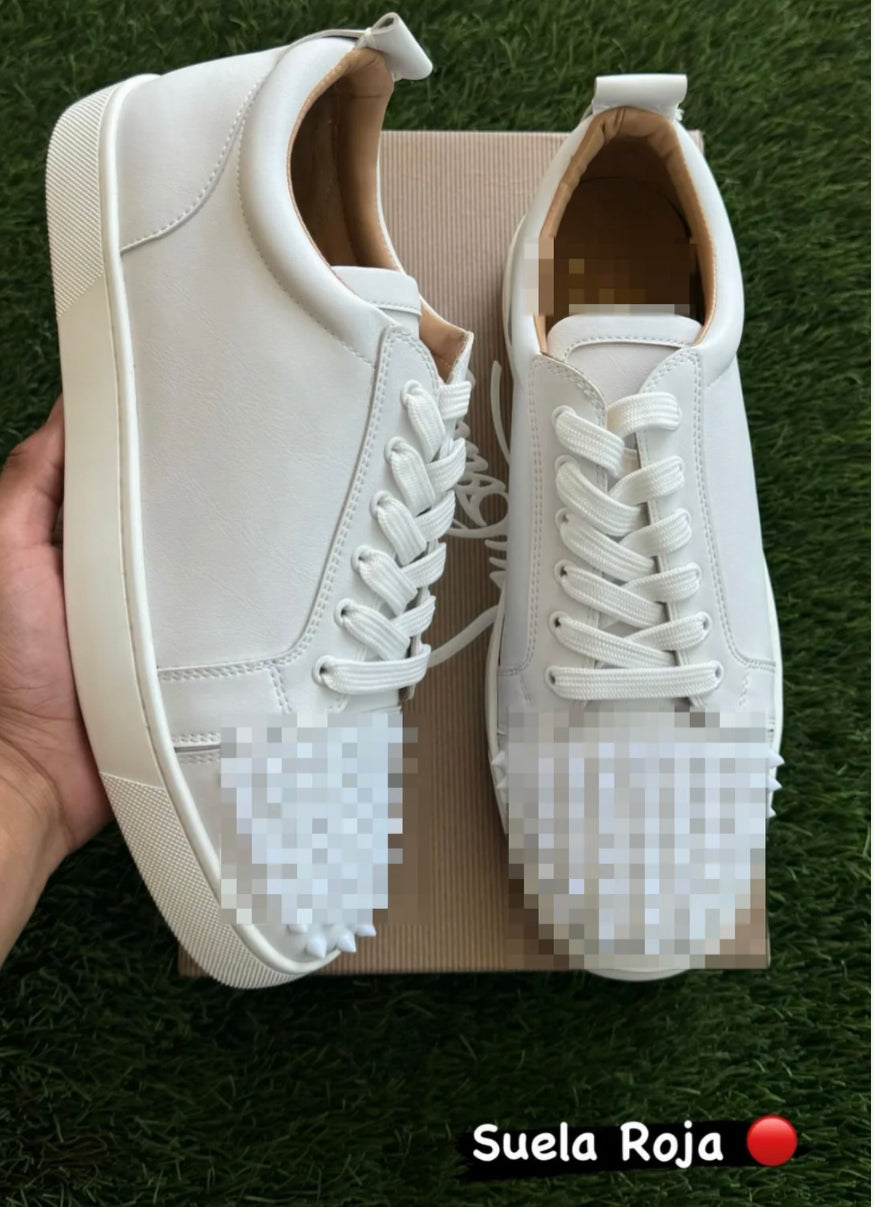 White Leather & spikes CL💎